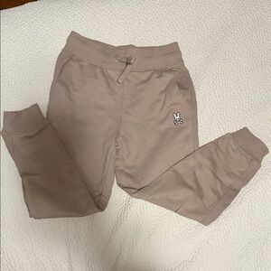 Kids Tan Psycho Bunny Jogger Pants